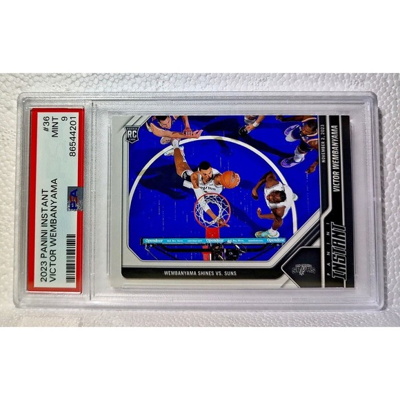 Victor Wembanyama 2023-24 Panini #36 NBA Rookie Card Spurs 1 of 6309 PSA 9 Mint - Picture 1 of 2